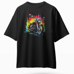 Colour Splash Cruiser Bike Big Fit - Black