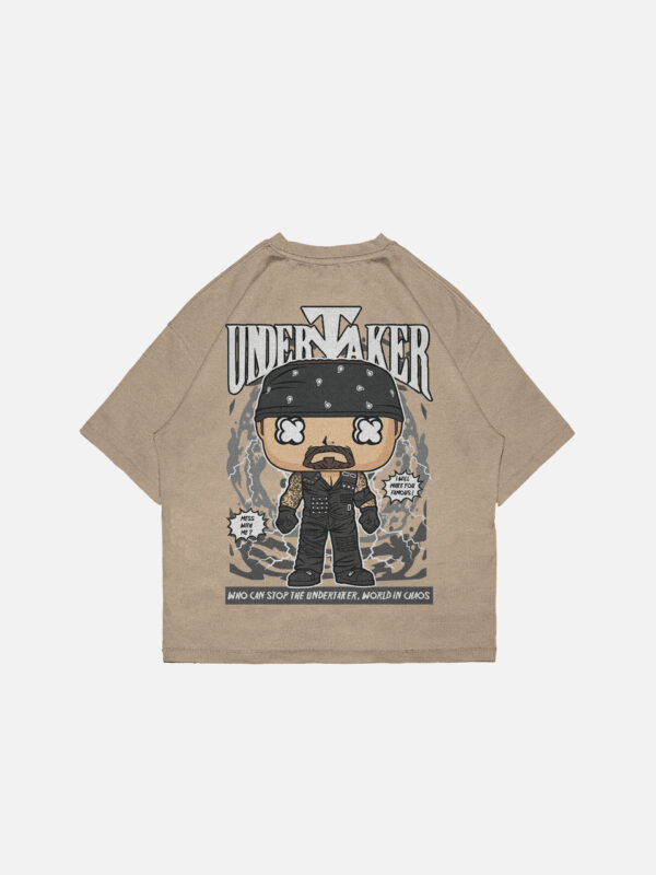 Undertaker Pop Art Oversized Drop Shoulder T-Shirt