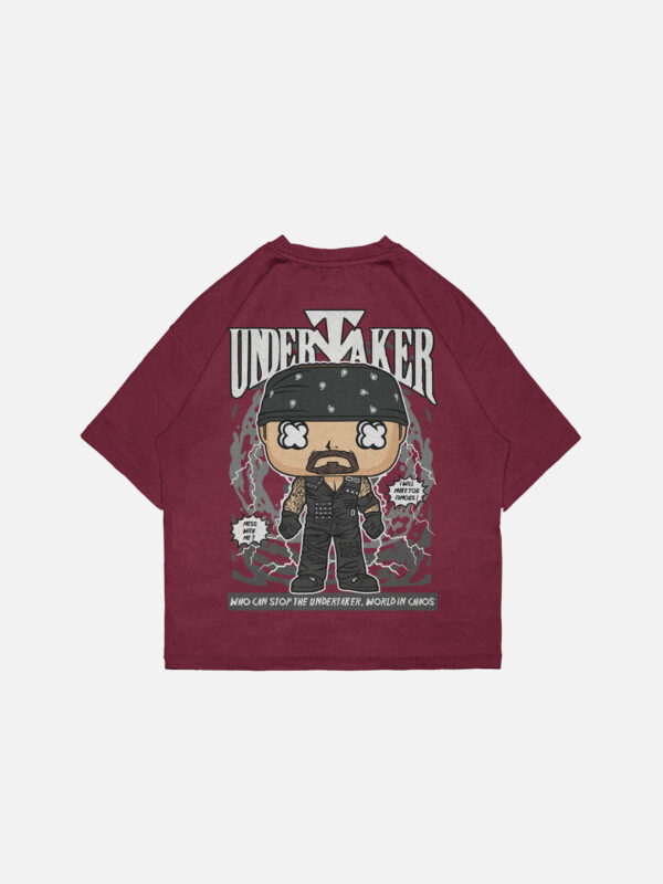 Undertaker Pop Art Oversized Drop Shoulder T-Shirt
