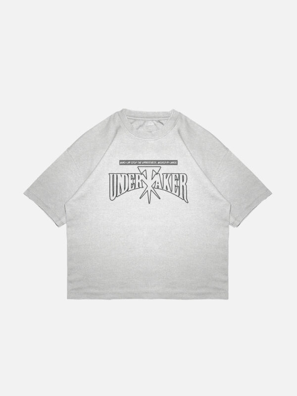 Undertaker Pop Art Oversized Drop Shoulder T-Shirt