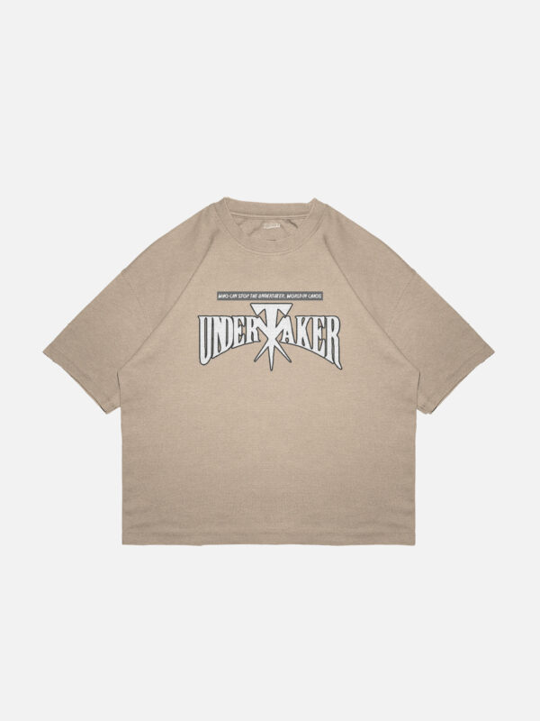 Undertaker Pop Art Oversized Drop Shoulder T-Shirt