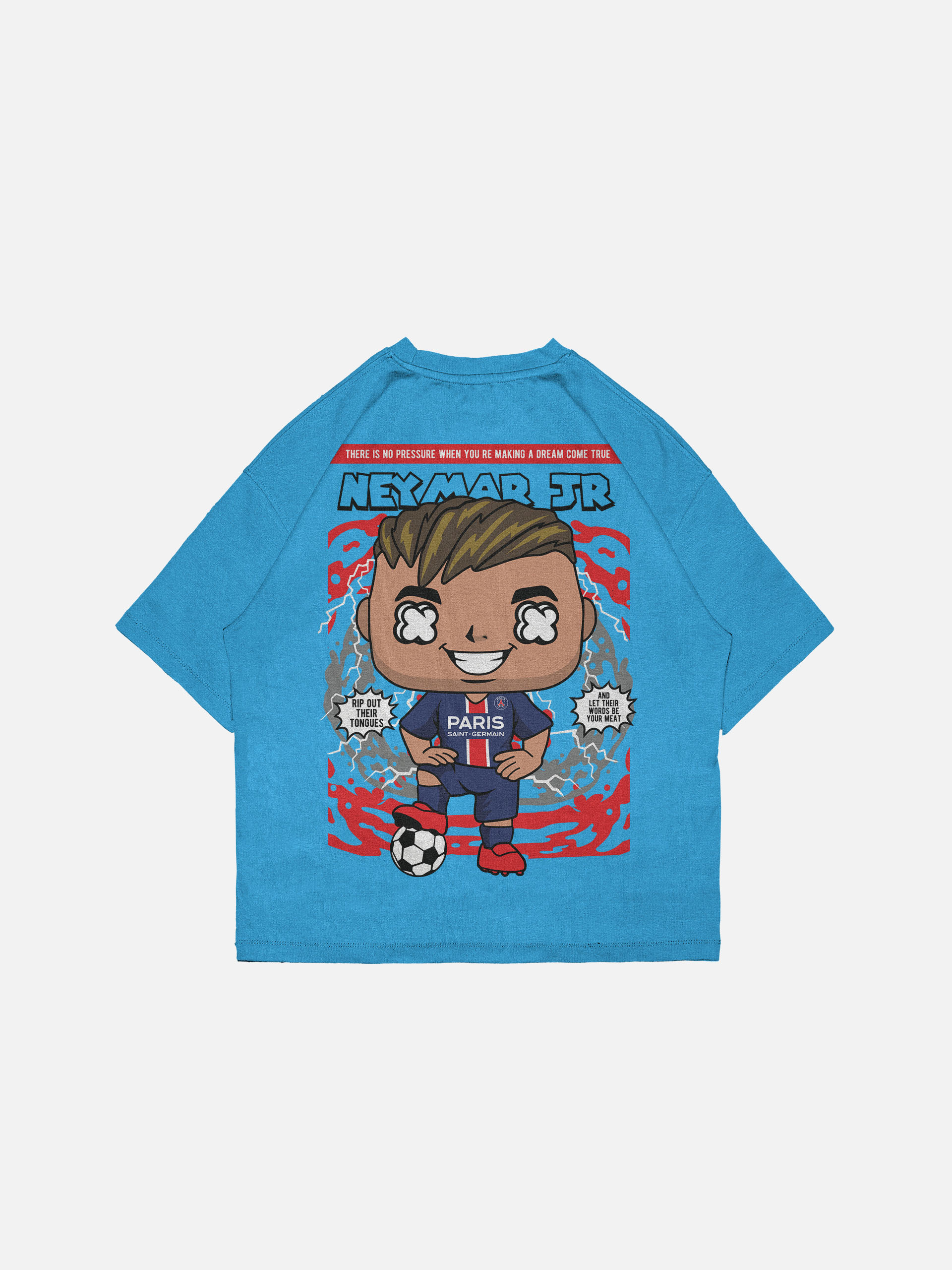 Neymar Jr PSG Pop Art Oversized T-Shirt – Dream Come True Edition - Image 4