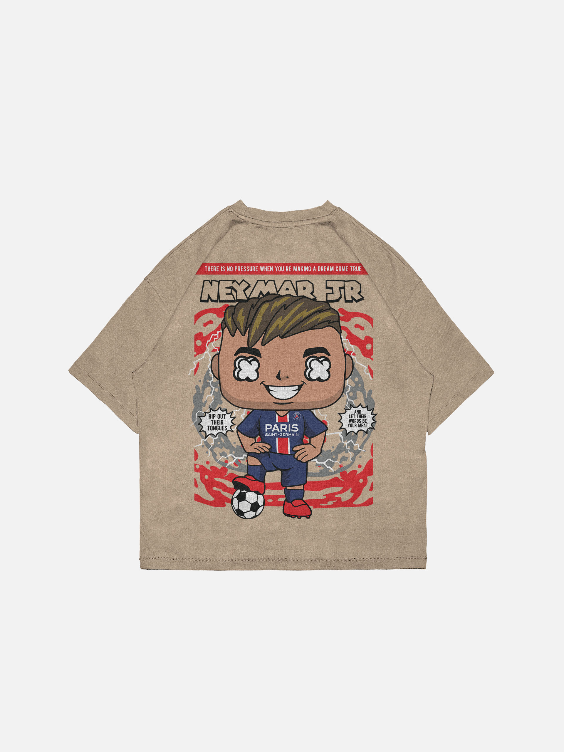 Neymar Jr PSG Pop Art Oversized T-Shirt – Dream Come True Edition - Image 3