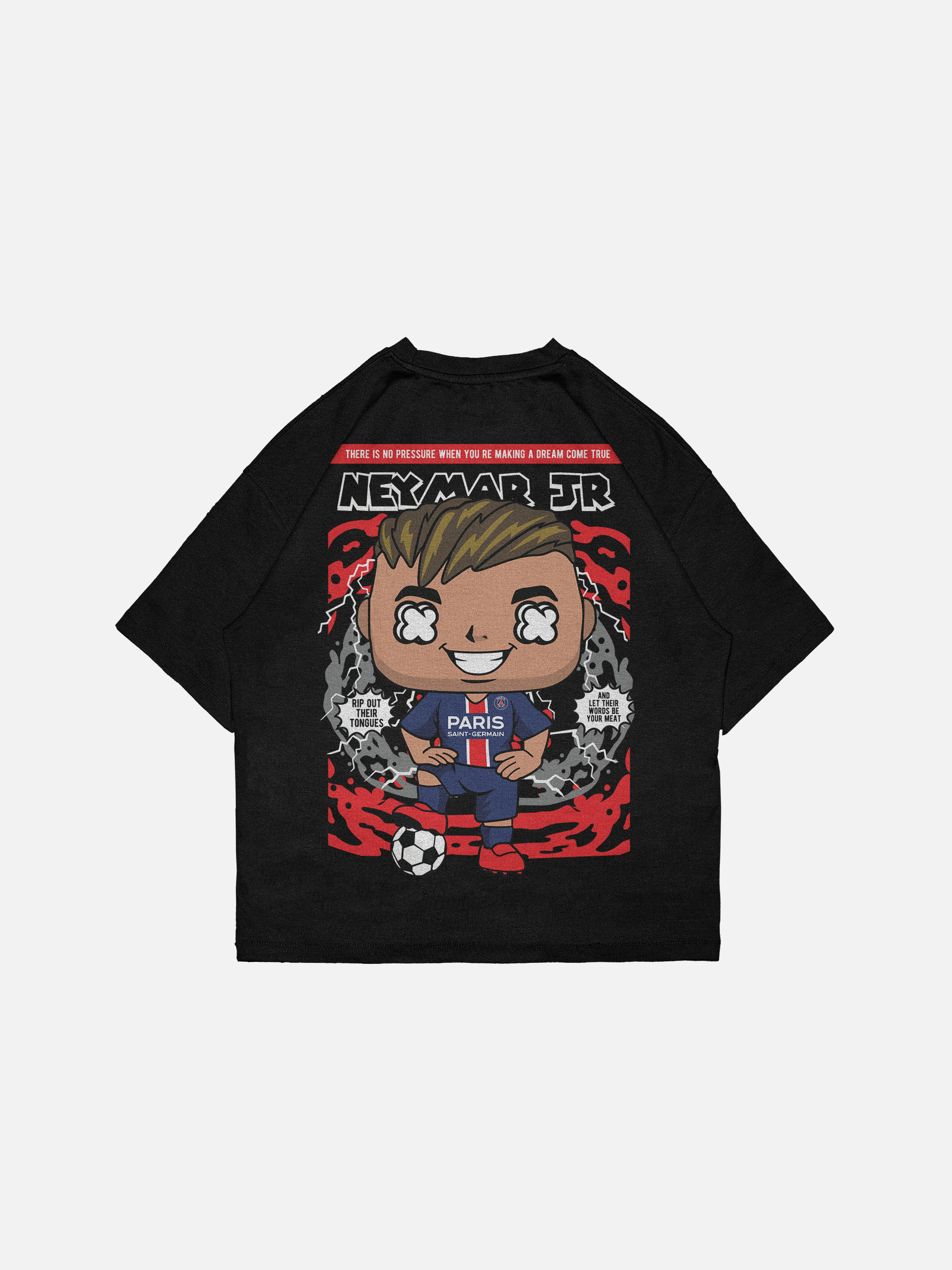 Neymar Jr PSG Pop Art Oversized T-Shirt – Dream Come True Edition - Image 2