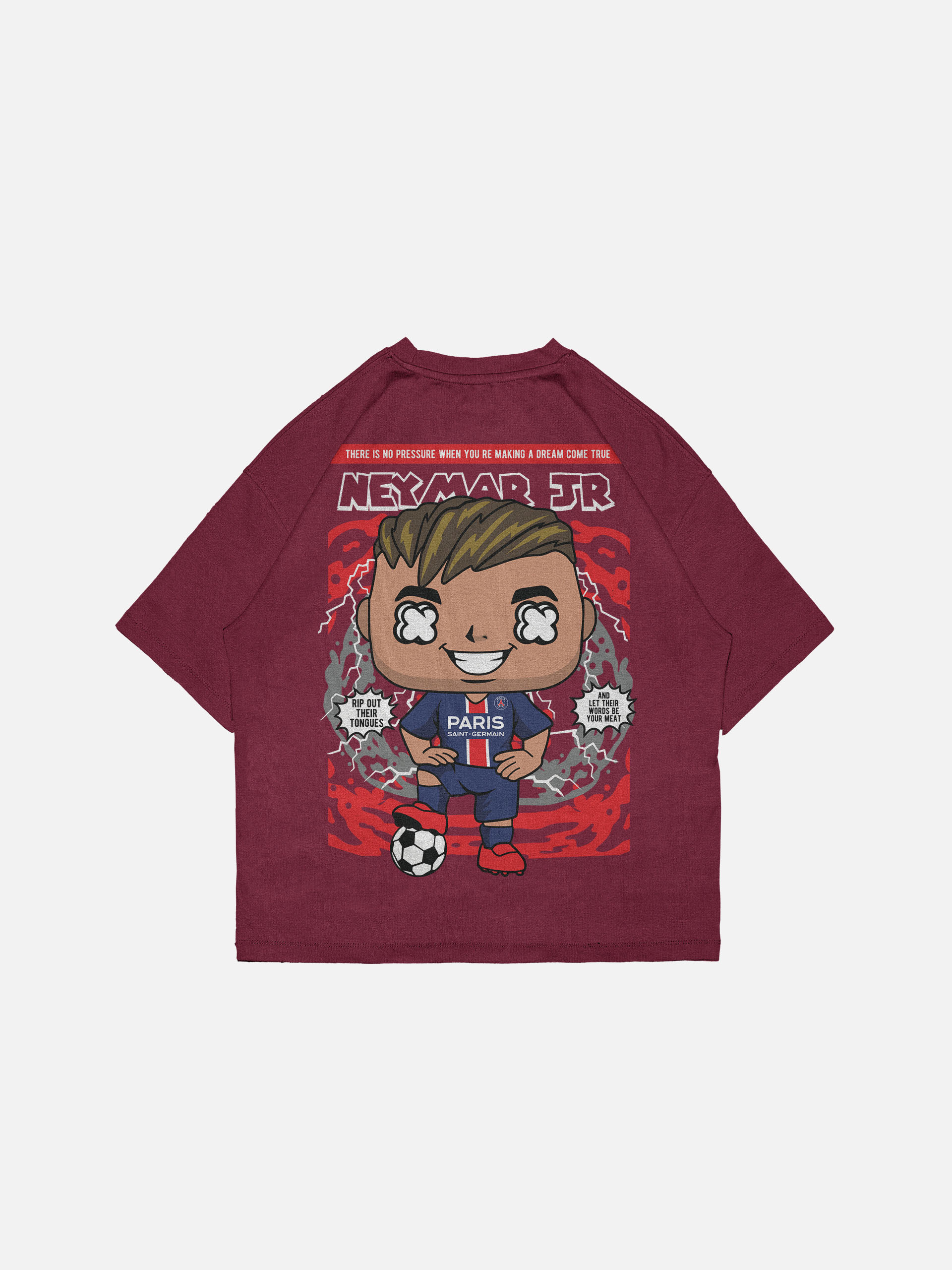 Neymar Jr PSG Pop Art Oversized T-Shirt – Dream Come True Edition - Image 8