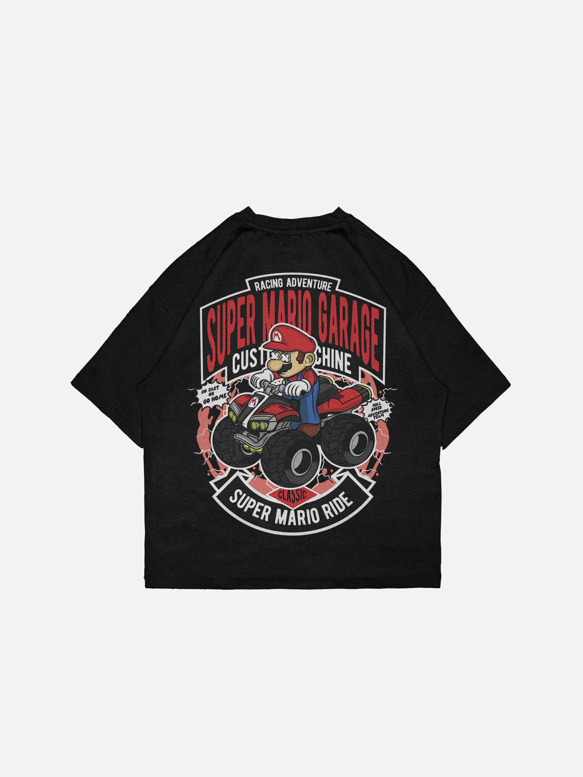 Super Mario Garage Oversized Drop Shoulder Tees - Image 19