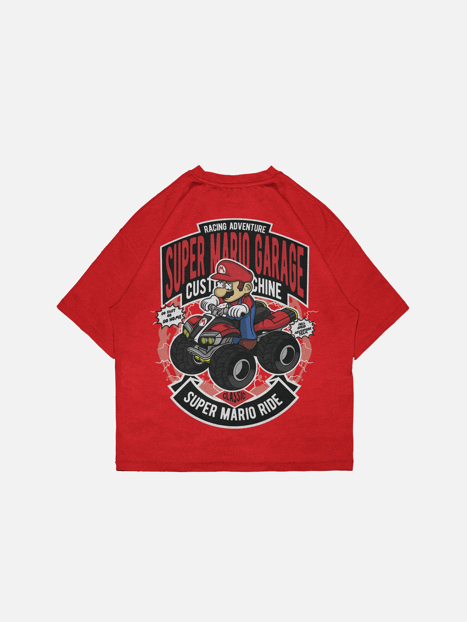 Super Mario Garage Oversized Drop Shoulder Tees - Image 18