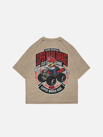 Super Mario Garage Oversized Drop Shoulder Tees