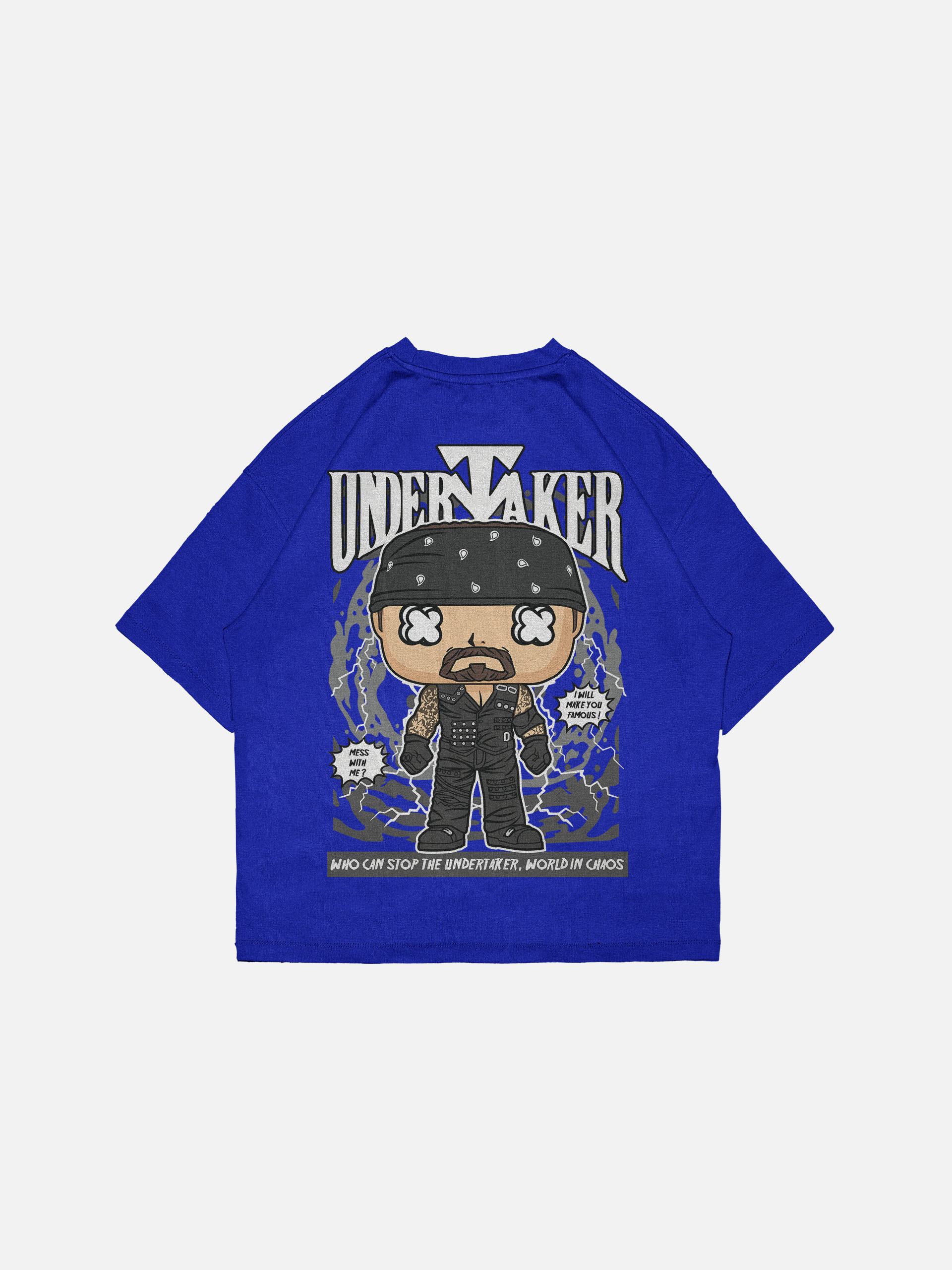 Undertaker Pop Art Oversized Drop Shoulder T-Shirt - Image 22
