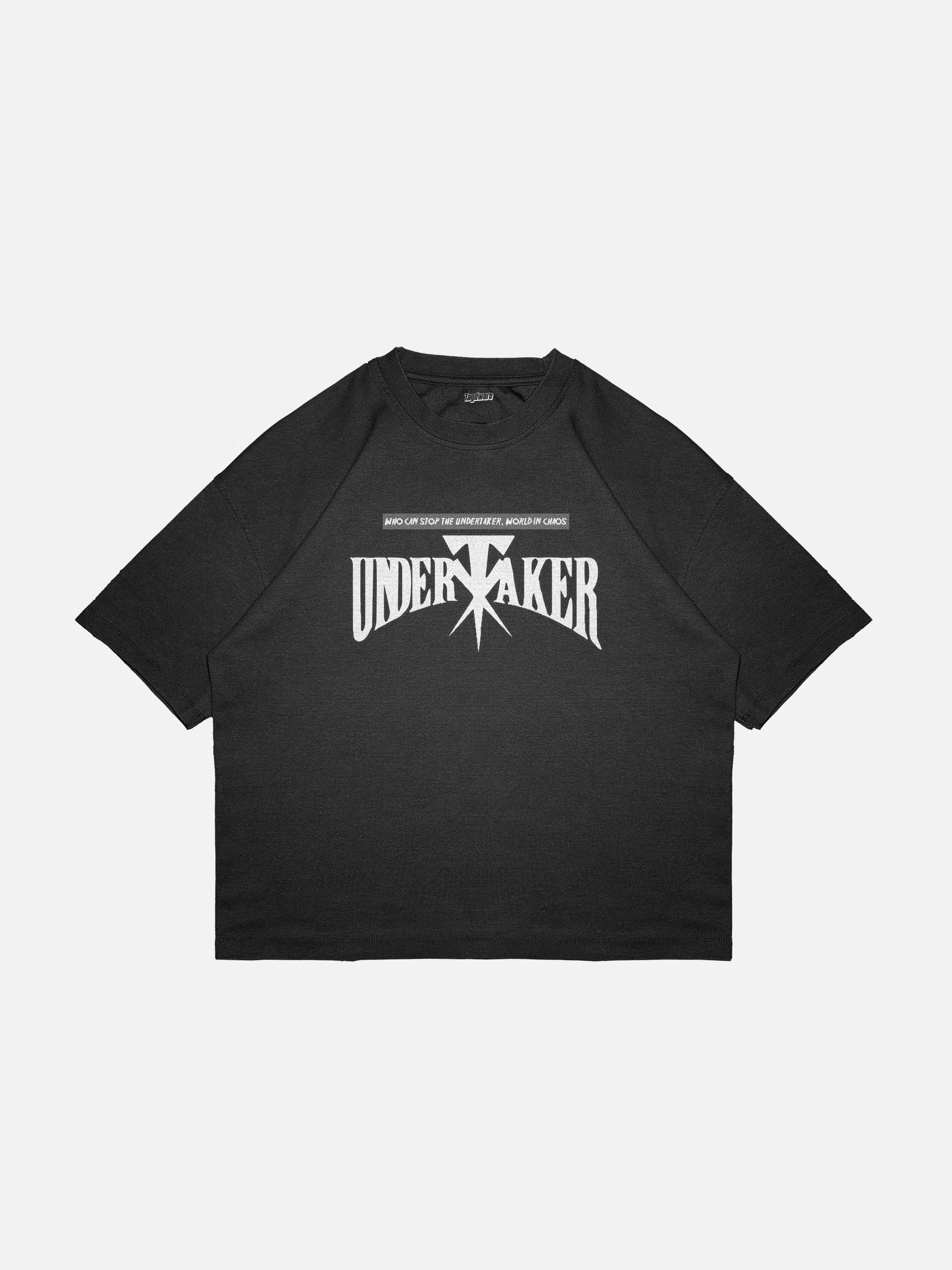 Undertaker Pop Art Oversized Drop Shoulder T-Shirt - Image 13